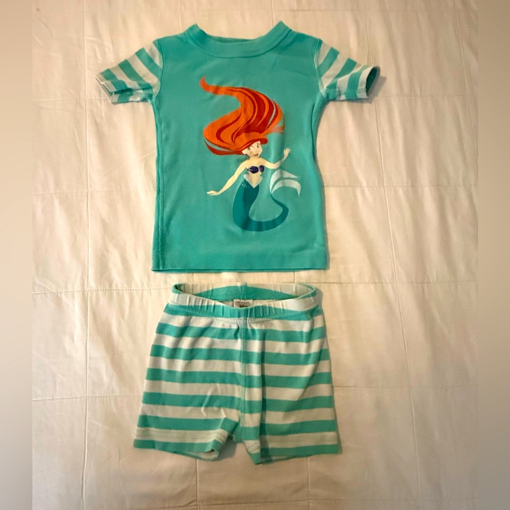 Hanna Andersson Ariel The Little Mermaid Disney Short Sleeve Pajama